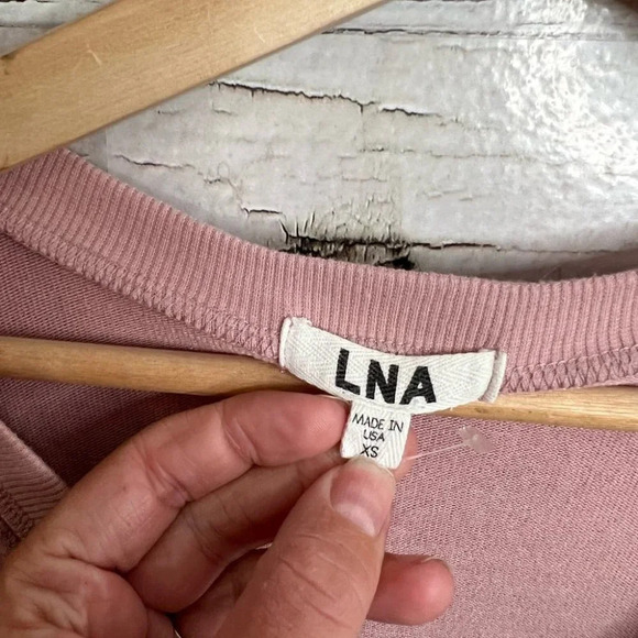 LNA pink crewneck sweater  size xs - Picture 10 of 10